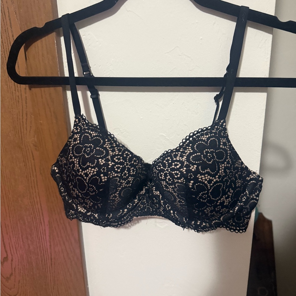 Elegant Black Lace Bra